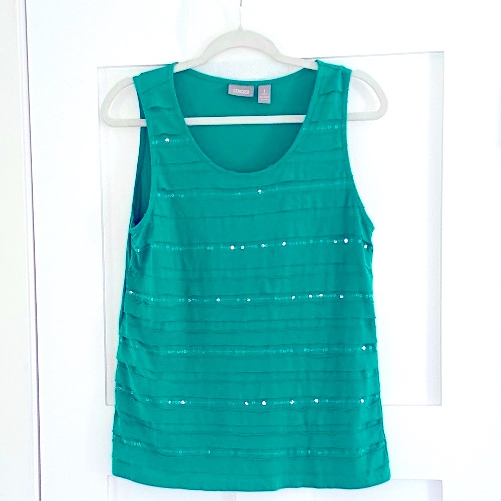 235. Chico’s green tank top